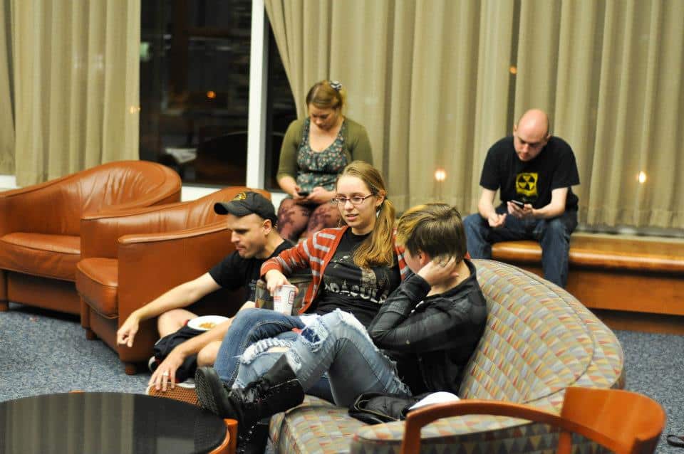 Josh Falcone | General Assignment ReporterStudents at a Folio reading sat and listened to peers present original pieces of writing and art.