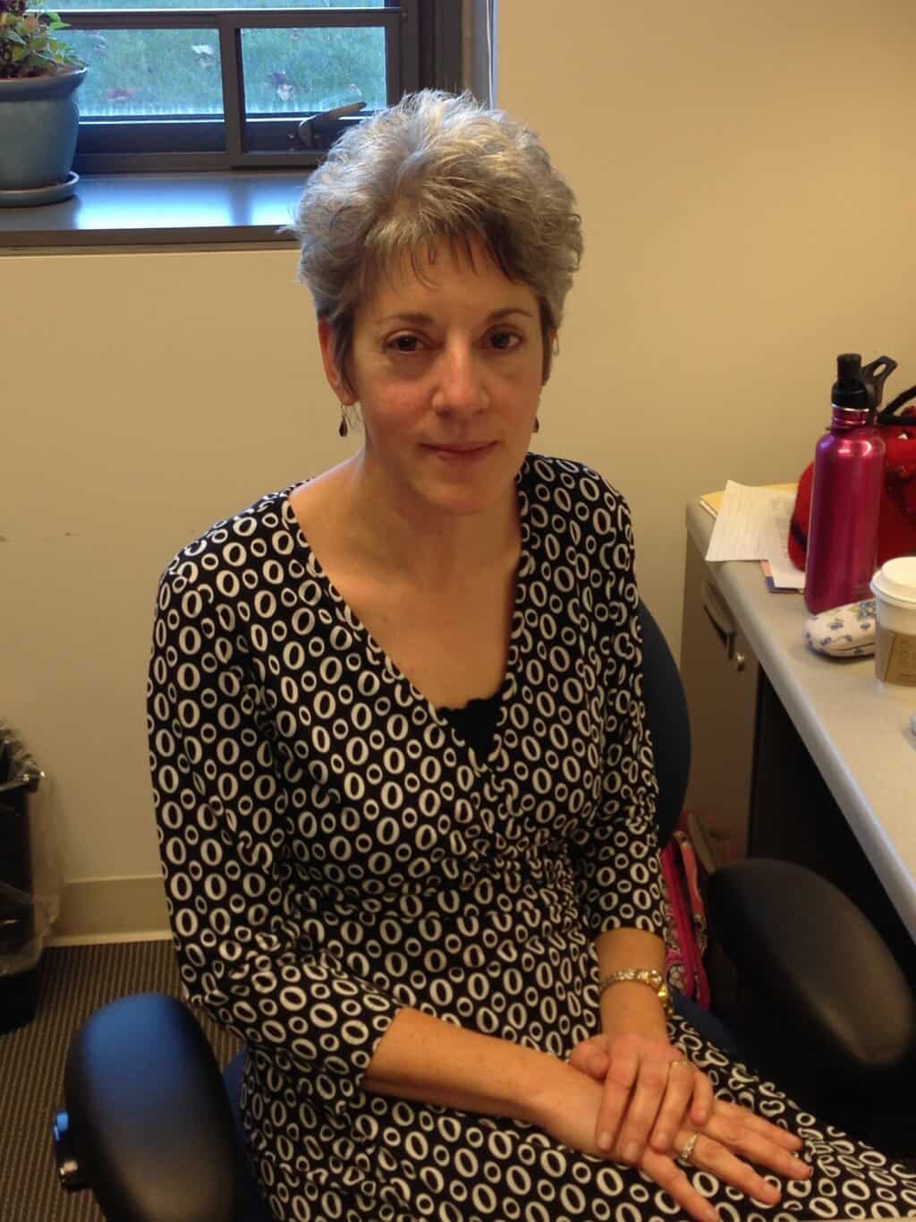 Ivylee Rosario | General Assignment ReporterProfessor of the year, Deborah Carroll, working in her office.