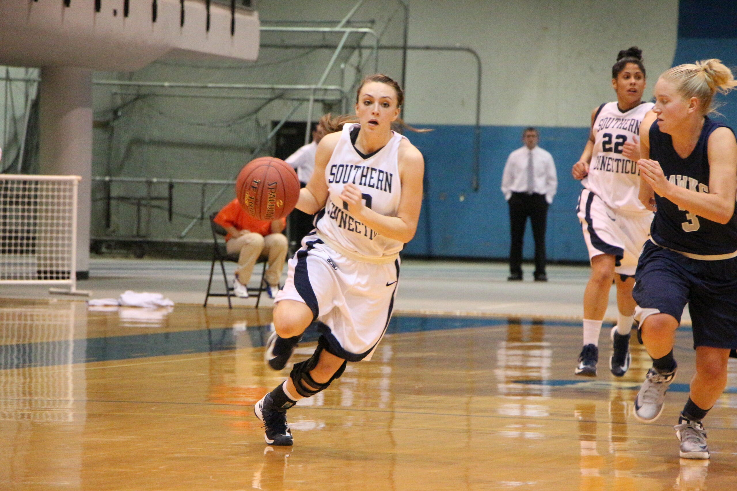 Photo Courtesy | Mark TiborFreshman Nicole Grossbard finished with three points in five assists in Wednesday loss to Saint Anselm.
