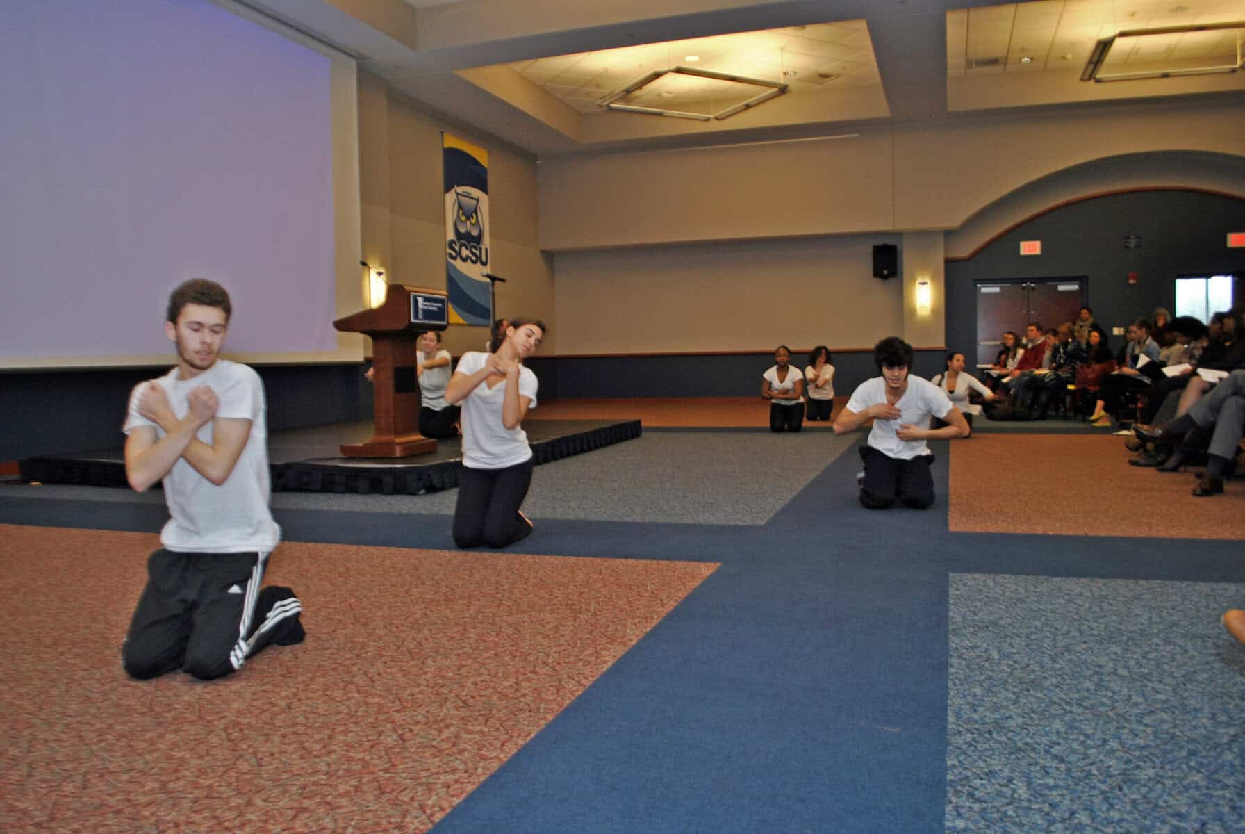Eliezer Santiago | Photography EditorSCSU’s Symphonic Dance Company performed an interpretive dance selection at the event. 