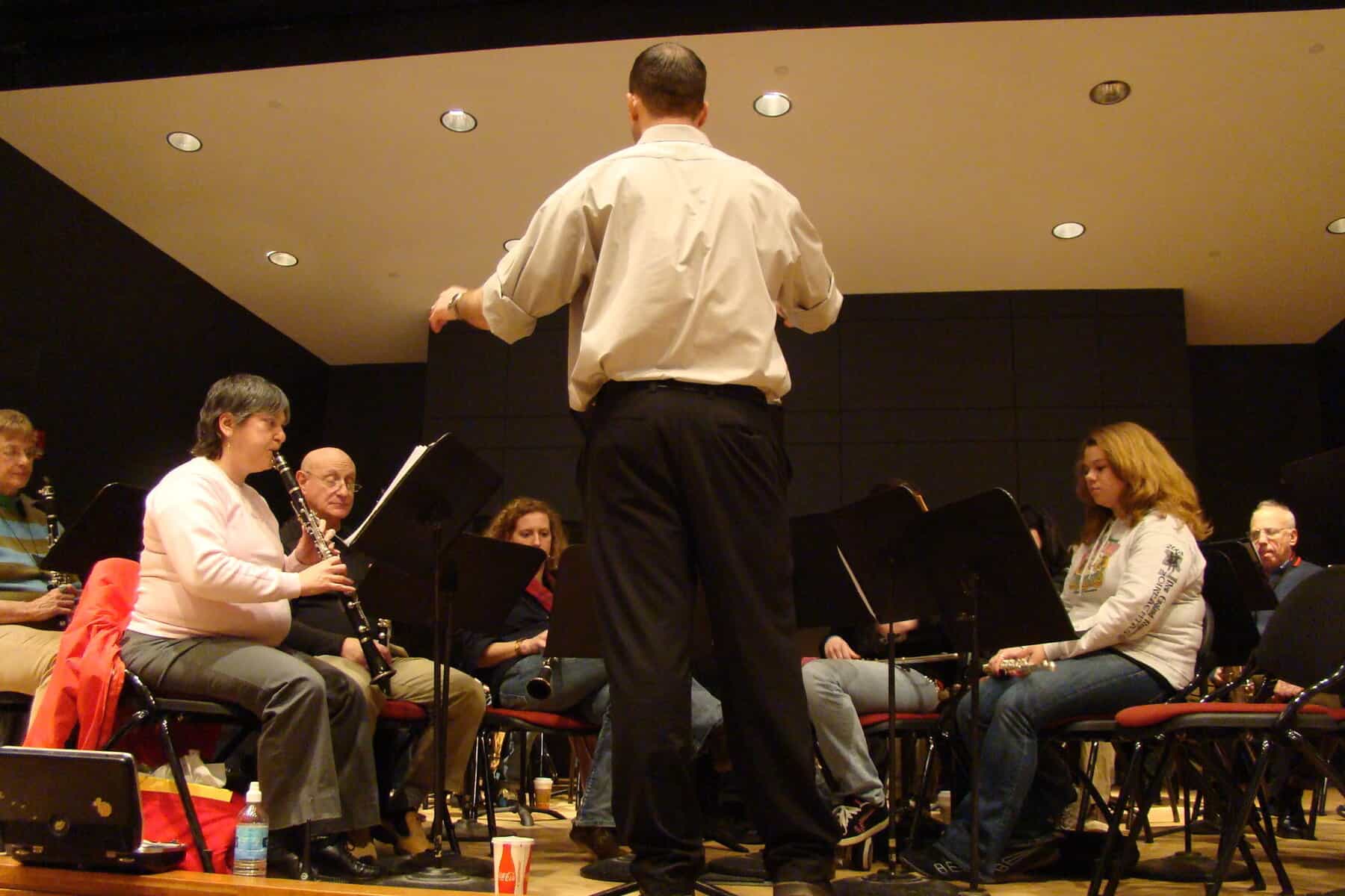 Photo Courtesy | SCSU BandSCSU Band led by Band Director Dr. Craig Hlavec practicing “Pictures at an Exhibition.”