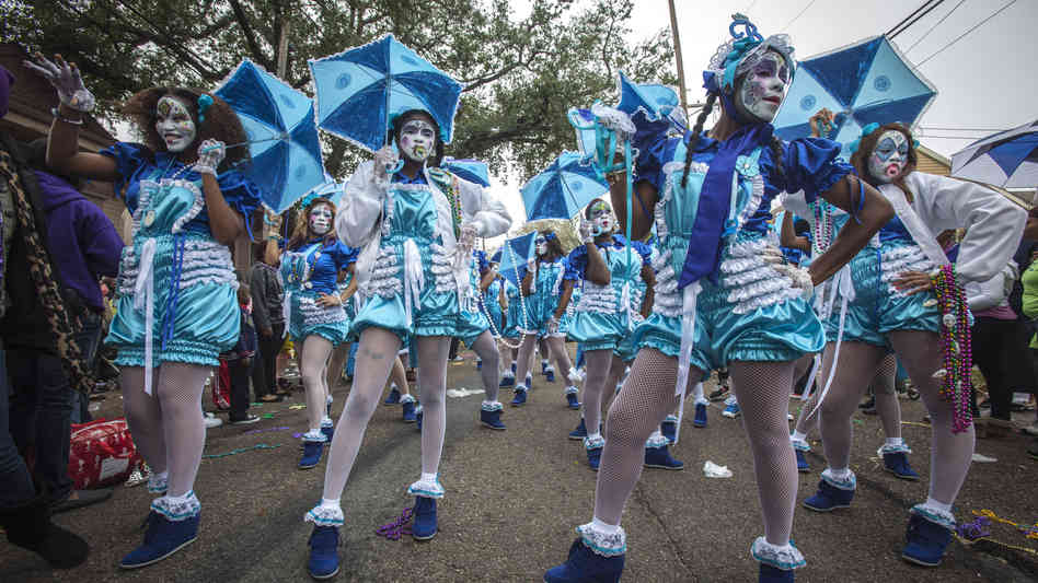 Photo Courtesy | npr.orgPlenty of paraders dress up in costumes to show their spirit in the Mardi Gras festivities.