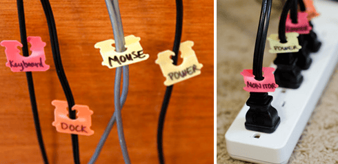 Photo Courtesy | unplugged.comKeeping tabs on power chords is a fun way to stay organized. 