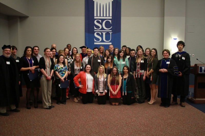 photo courtesy | Courtney Bussiere  Southern’s National Honors Society for communication majors held their induction ceremony.  