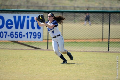 photo courtesy | Southernctowls.comJunior outfielder Julie Muscarella had four hits and three RBIs in the double-header against Stonehill.