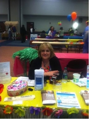 photo courtesy | southernct.edu Diane Morgenthaler, the Wellness Center Director, provided information to students on how to stay healthy at the Health and Wellness Fair on April 25. 