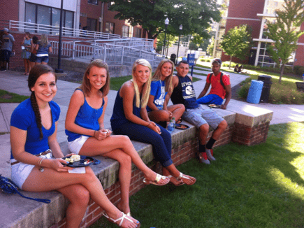 New students enjoying the club fair