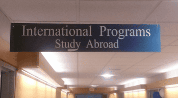 The Study Abroad office located in Engleman.