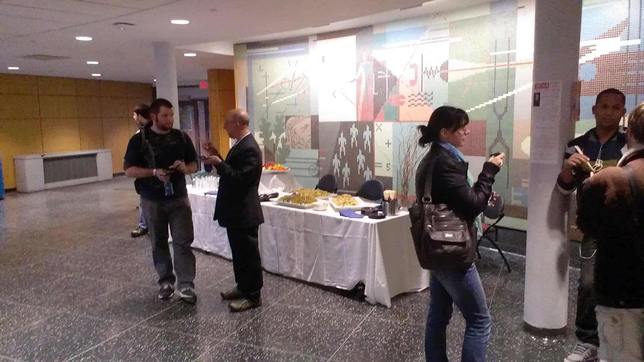 Some Asian inspired food was offered at 'China Town Hall' for all who attended.