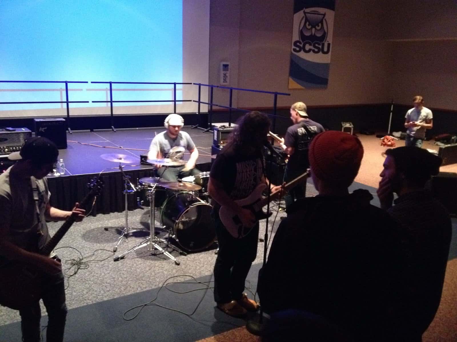 One For All performs at the benefit concert last Tuesday