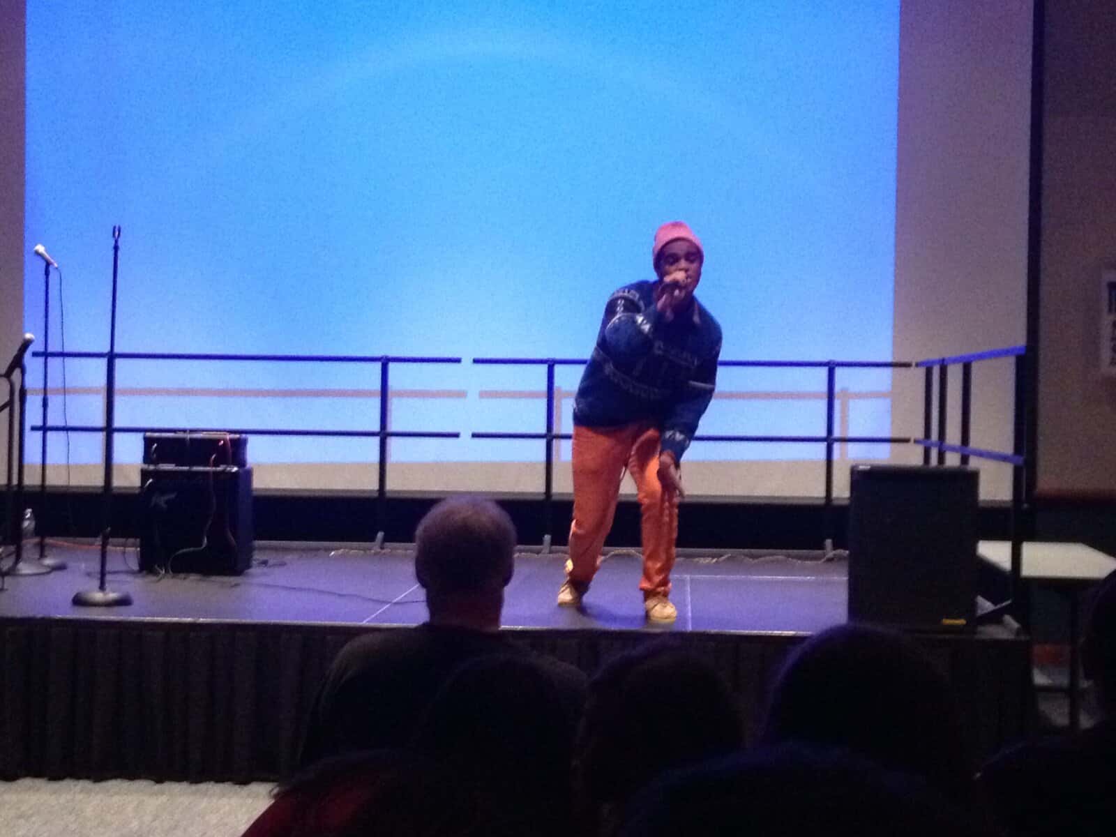 Southern's own Sammy Maximin performing at the benefit concert