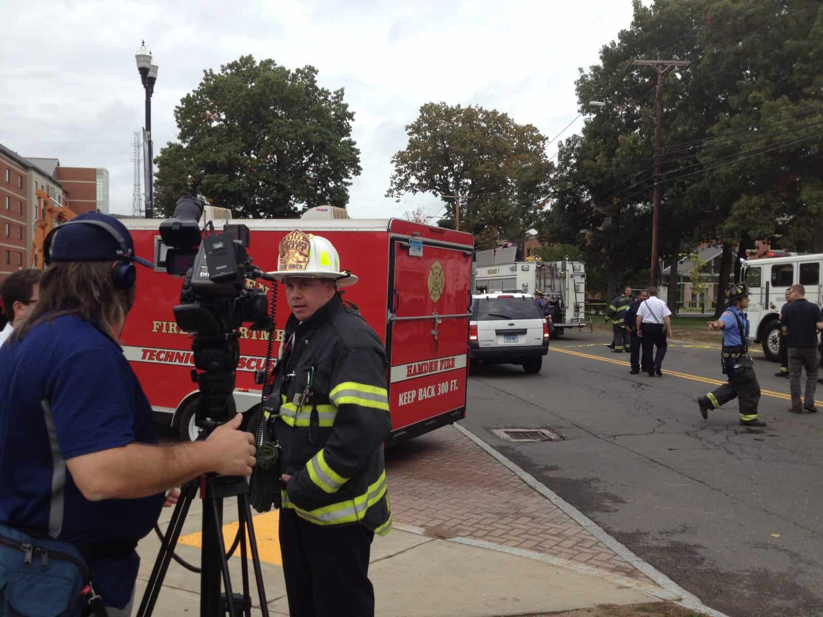 NBC Connecticut interviewed the fire chief at the scene.
