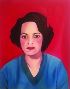 Crystal Tejeda's portrait painting. Photo Credit, Crystal Tejeda