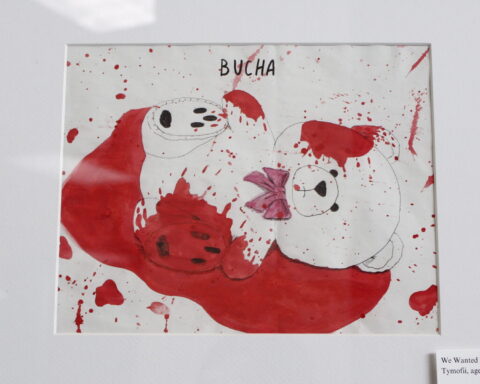 One of the pieces displayed in the exhibit. Photos by Valentina Toro