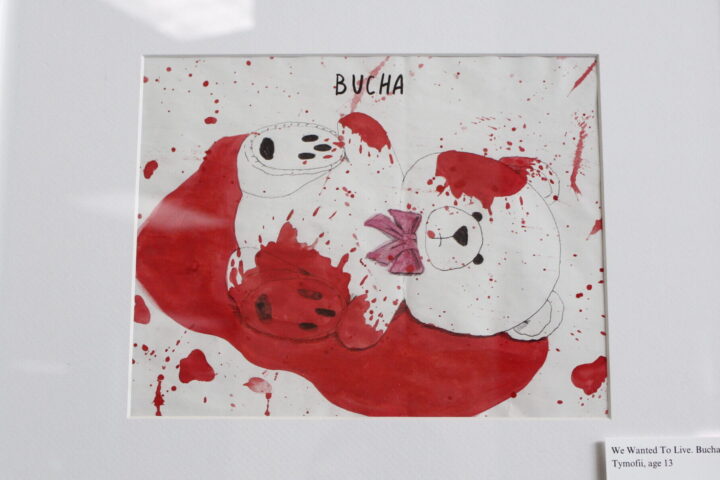One of the pieces displayed in the exhibit. Photos by Valentina Toro