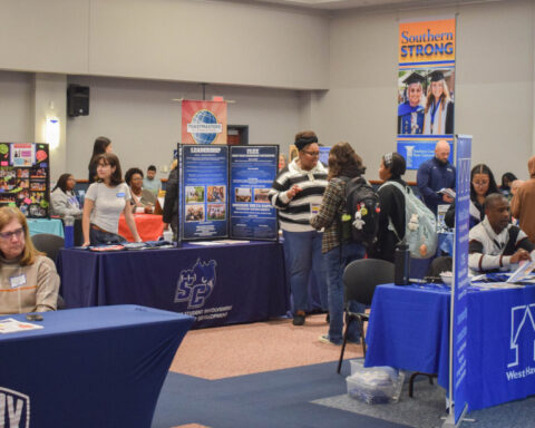 The Edge Fair was hosted in the Adanti Student Center Ballroom. Photos by Lily Rand