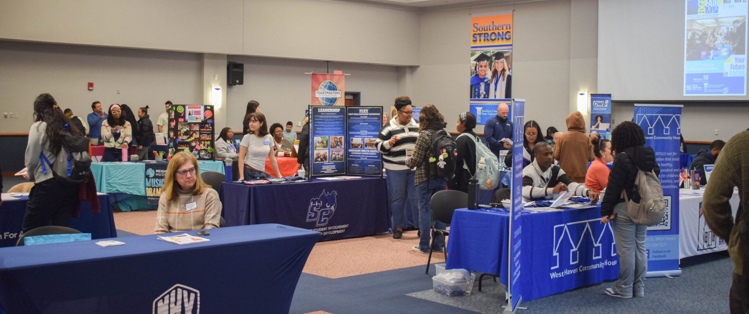 The Edge Fair was hosted in the Adanti Student Center Ballroom. Photos by Lily Rand